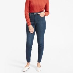 Everlane | Dark wash high rise skinny jeans size 28